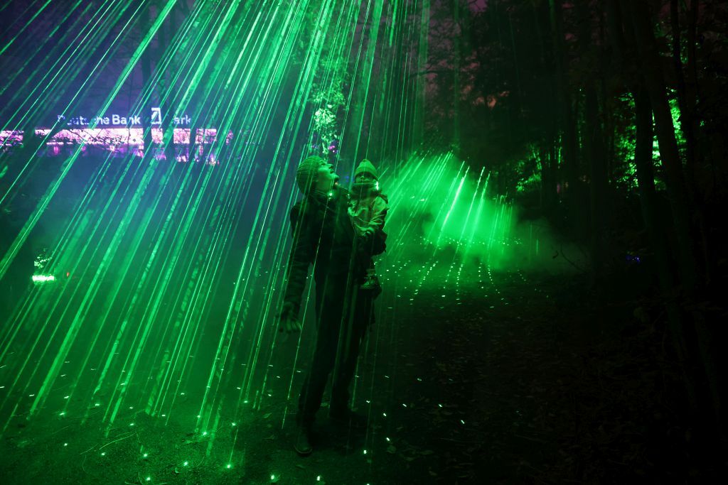 Christmas Garden Frankfurt 2021 | Laser Garden ©Christmas Garden/Heiko Rhode