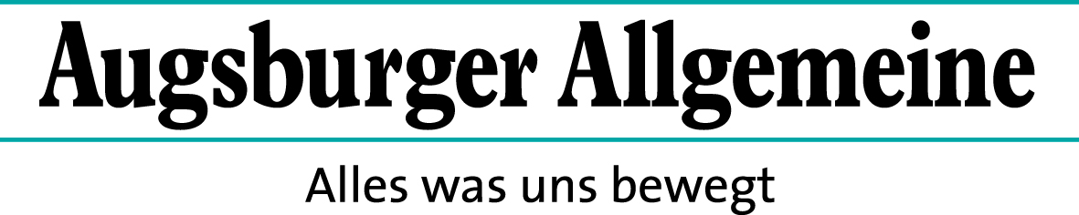 Augsburger Allgemeine Logo mit dem Slogan "Alles was uns bewegt" darunter in deutscher Sprache.